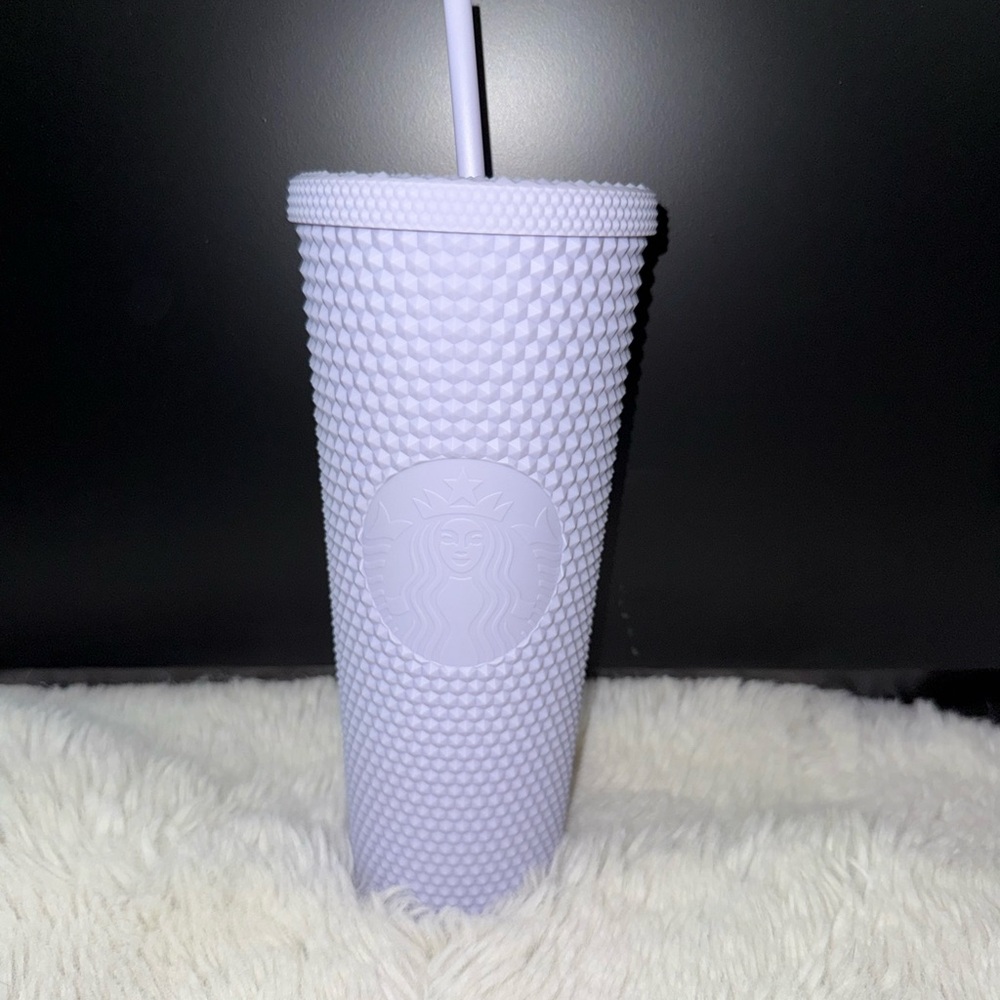 Starbucks Lilac Textured Cup with Straw